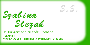 szabina slezak business card